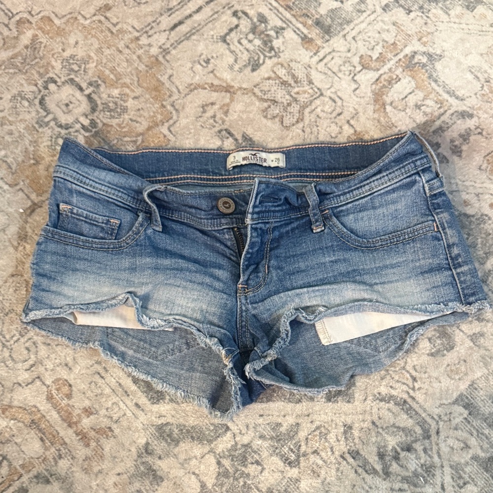 Hollister Light Blue Denim Cutoff Shorts